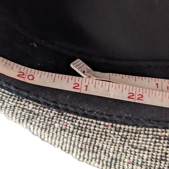 Dorfman Pacific  wool fedora hat men's black and white - Picture 8 of 8